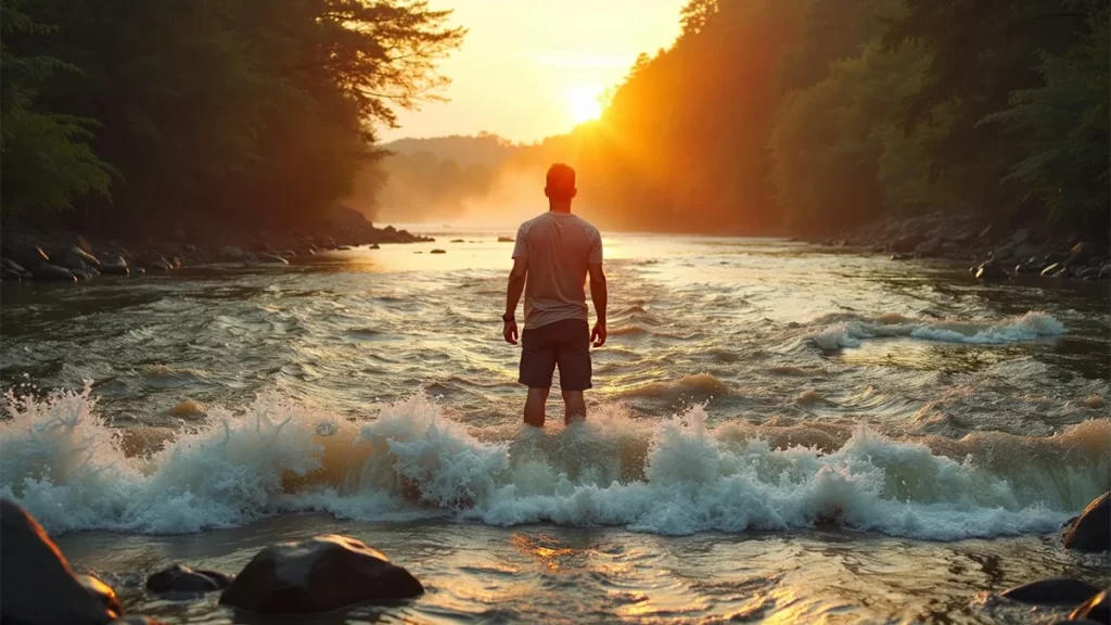 dream of crossing a full river