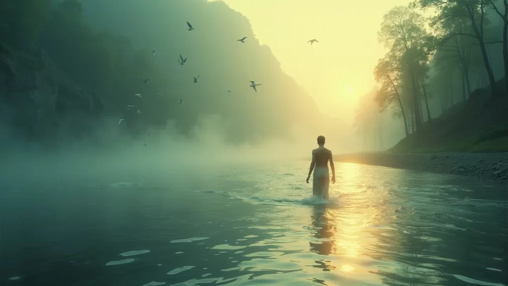 dream of crossing a full river