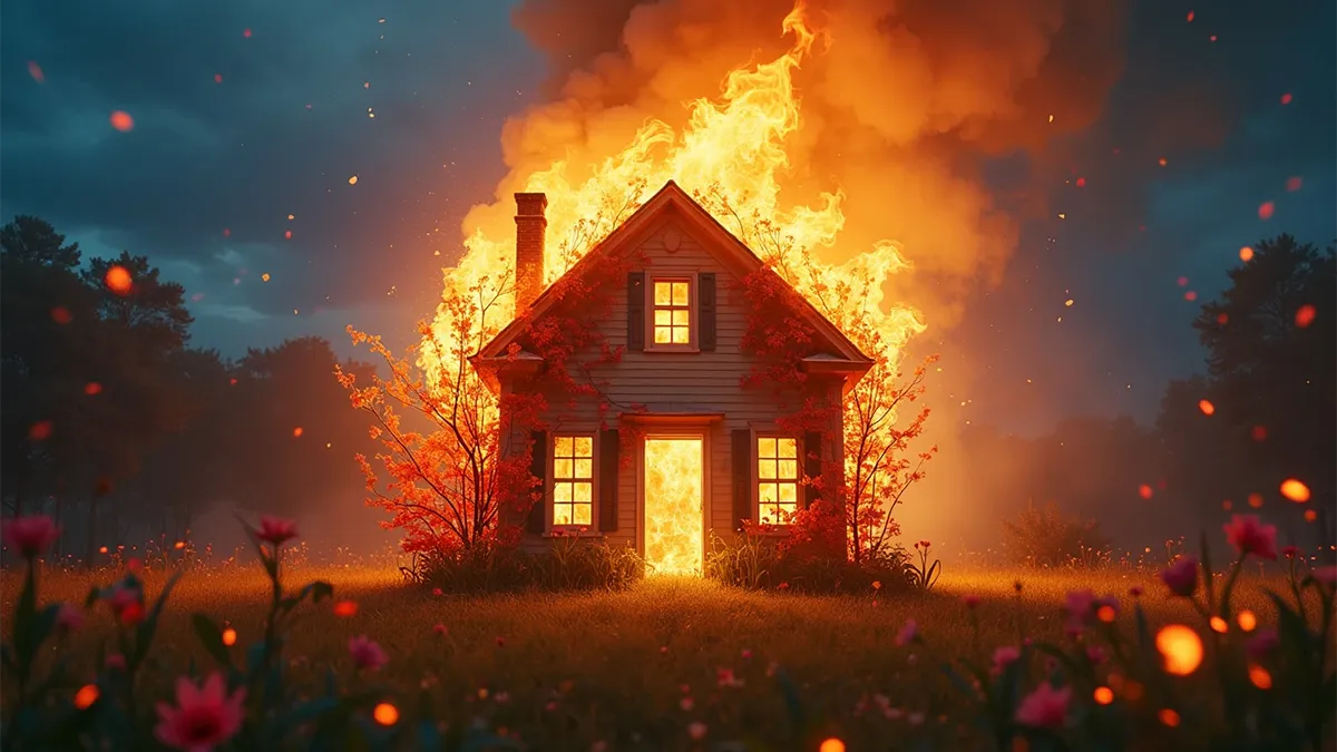 dream of house on fire - Home Insurance