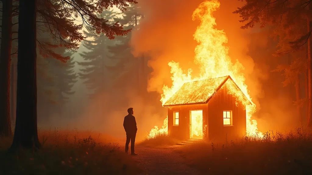 dream of house on fire
